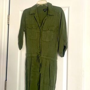 Topshop Jumpsuit in Army Green